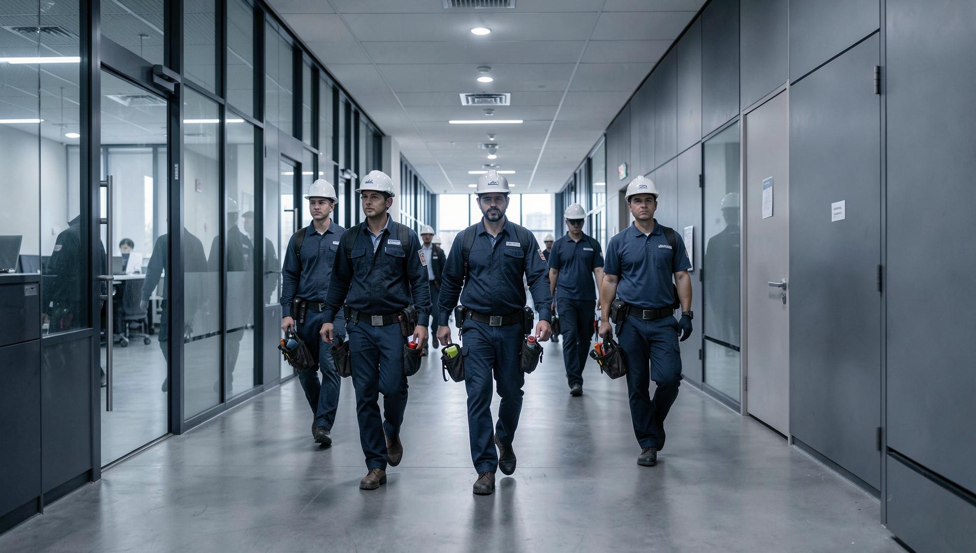 Facilities management maintenance team